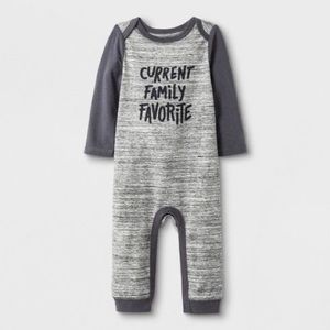 Long sleeve one piece unisex outfit 12months